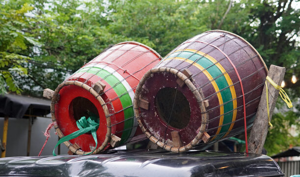 Traditional drums for Idul Fitri celebration