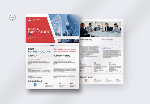 Business Case Study Flyer Template