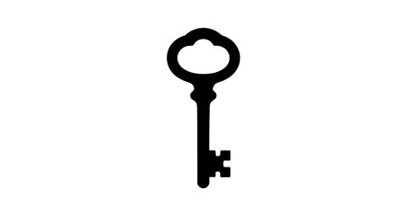 vintage, skeletonkey, silhouette, antique, black, key, ornate, classic, retro, decorative, medieval, lock, oldfashioned, gothic, vector, illustration, isolated © zpixel