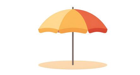 beachumbrella, beachumbrellaicon, umbrella, sunumbrella, parasol, beach, seaside, summer, vacation, holiday, sand, ocean, tropical, relaxation, shade, travel, tourism, vector, illustration, isolated © zpixel