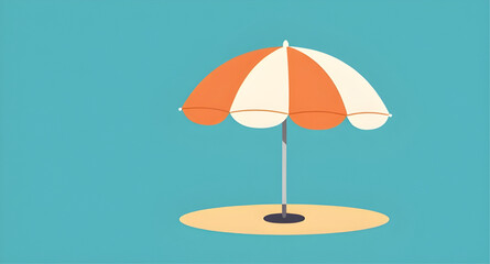 beachumbrella, beachumbrellaicon, umbrella, sunumbrella, parasol, beach, seaside, summer, vacation, holiday, sand, ocean, tropical, relaxation, shade, travel, tourism, vector, illustration, isolated © zpixel