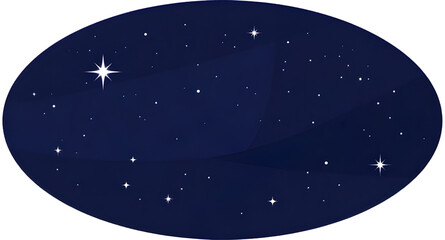night, starrysky, ovalframe, stars, galaxy, cosmic, astronomy, celestial, universe, dreamy, space, dark, decorative, minimalist, vector, illustration, isolated © zpixel