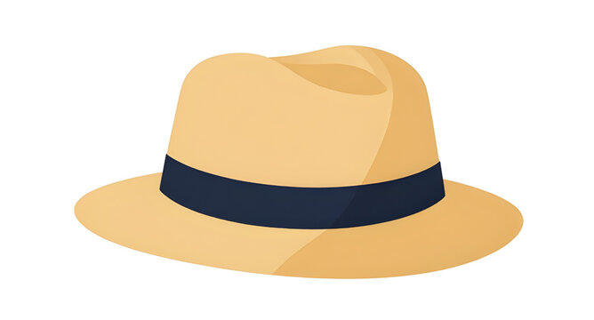 sunprotection, strawhat, hat, summer, beach, fashion, accessory, woven, sunhat, vacation, tropical, casual, rustic, apparel, vector, illustration, isolated