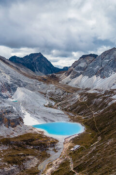 Turquoise Milk Lake in Daocheng Yading, Sichuan, China