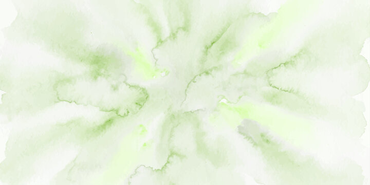 Abstract watercolor green cucumber vegetable slices fresh healthy organic food background