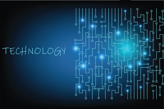 binary code background, technology background with circuit, futuristic 
