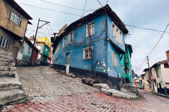 Streets of old town. Afyonkarahisar, Turkey 