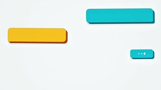 Animated chat bubbles messaging interface background modern communication concept design