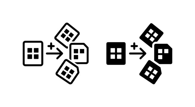 Data Merge Icons, Information Aggregation Symbols, Document Combination Graphics, Process Flow Vector Set