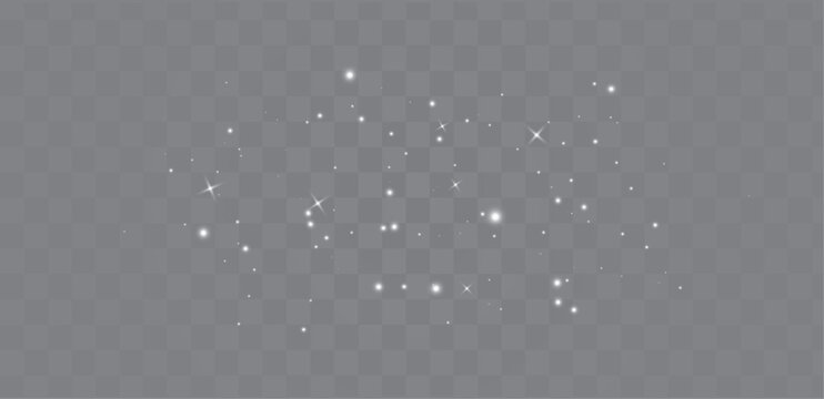 glitter white stars vector 