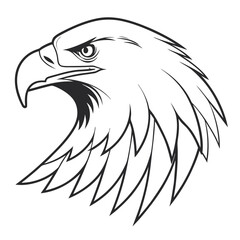 Fototapeta premium Eagle Crest Sticker Design