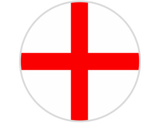 Obraz premium england flag circle with transparent background