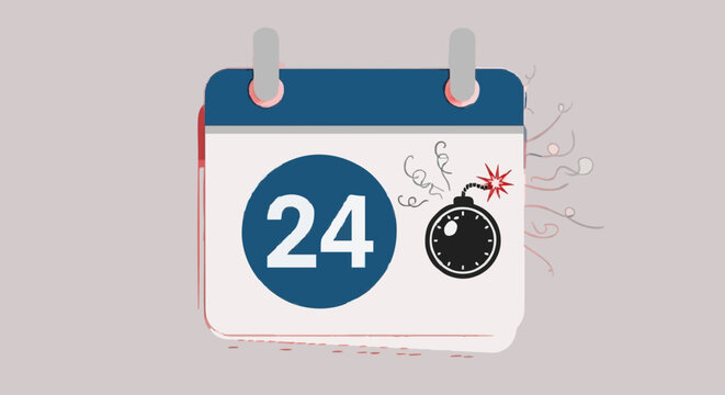 Explosive deadline approaching on the 24th of the month, creating a time bomb scenario