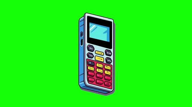 Calculator device displayed in a flat vector style provides a clear and functional visual representation of financial tools used for professional accounting and business math calculation tasks.