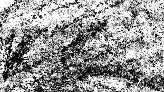 Abstract black Scratch & Scruff Textures for charcoal effect on transparent background