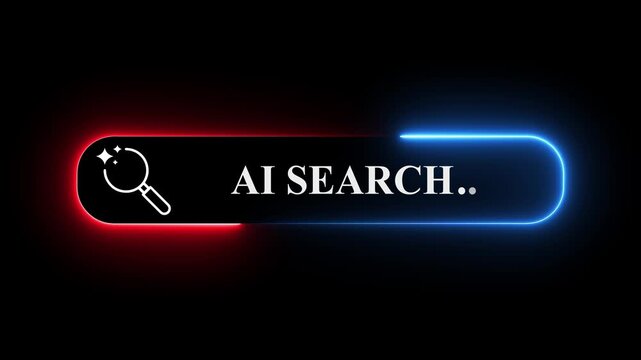 AI-powered data generation concept. Analytics dashboard, smart technology, and content automation for business performance enhancement. Motion graphics of AI-generation idea. 4k video animation.