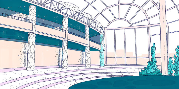 Cross-Section Survey of the Tiered Atrium Basin