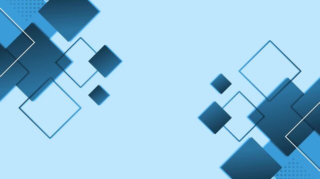 Abstract background with overlapping gradient squares animation