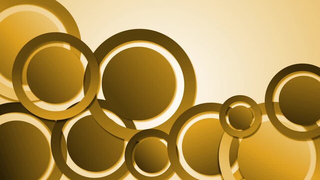 Abstract overlapping rings circles minimal background animation