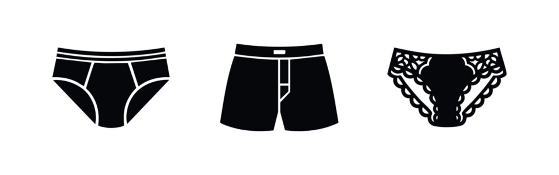 Underwear Icons: Briefs, Boxer Shorts, and Lace Panties