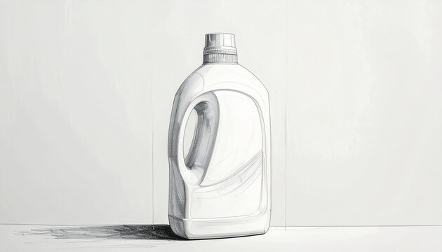 Laundry detergent bottle illustration