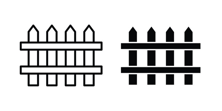 Yard icon symbol set in black and white. EPS10
