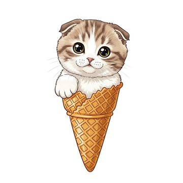 Cute cartoon dog wearing a cone collar and cone hat.