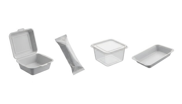 Assorted Food Containers and Packaging Items Collection