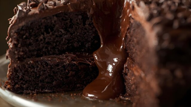 Chocolate Lava Cake With Flowing Center
