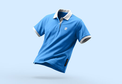 Floating Polo Shirt Mockup
