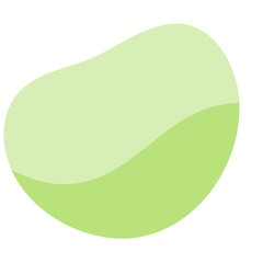 Fototapeta premium Abstract organic shape with two shades of green