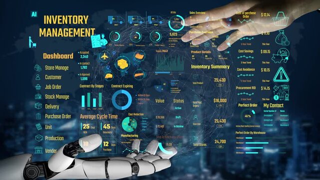 AI manages inventory dashboards through virtual assistant analytics, smart tracking systems, and artificial intelligence for warehouse and procurement efficiency. Thunk