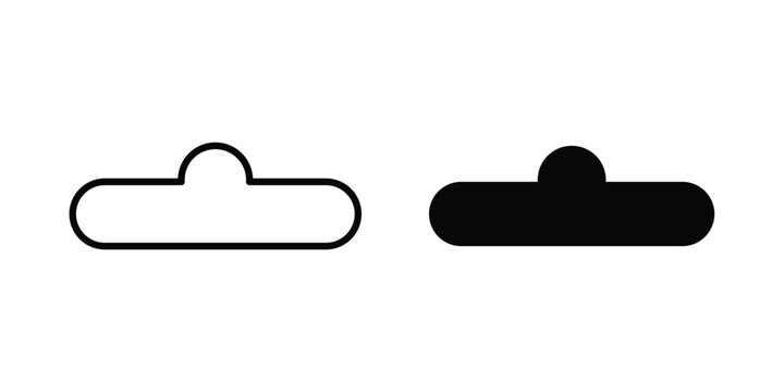 Euro hook icon symbol. Editable stroke. vector icons