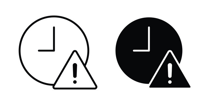 Expiry icon symbol. Editable stroke. vector icons