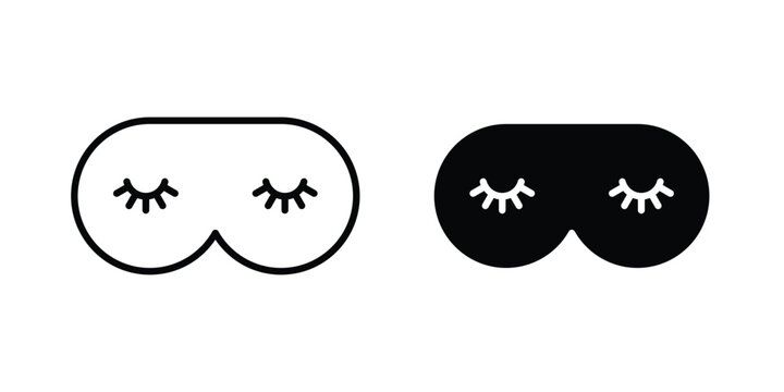 Eye mask icon symbol. Editable stroke. vector icons
