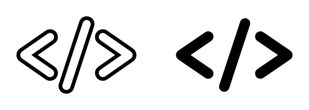 Code Brackets Icons, Programming Symbols, Web Development Elements, Software Engineering Icons, Digital Technology Graphics, Computer Science Symbols, Data Structure Icons
