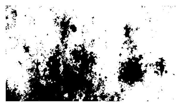 Abstract grunge texture background with heavy paint splatters and ink stains
