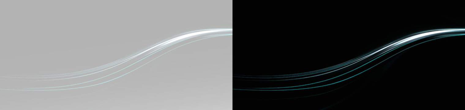 Speed lines and light streaks in blue hues representing velocity and quick action