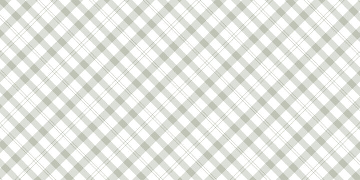 Green diagonal checkered seamless pattern in white background