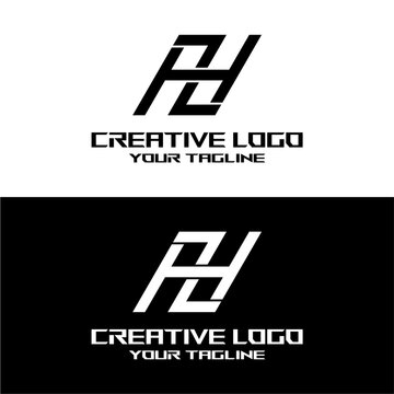 creative letter logo hz design vector