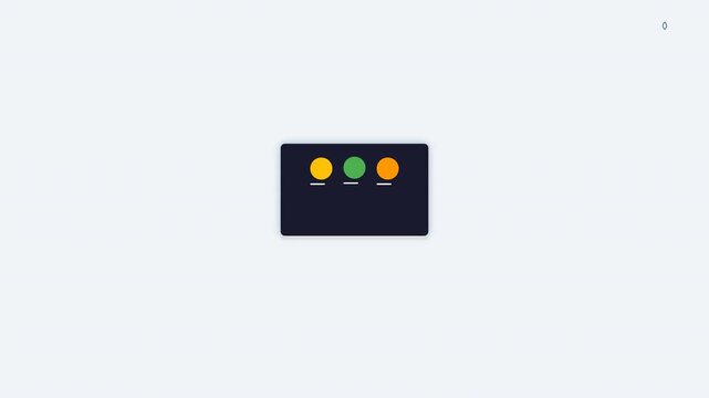 Yellow Traffic Light Icon Isolated on White Background
