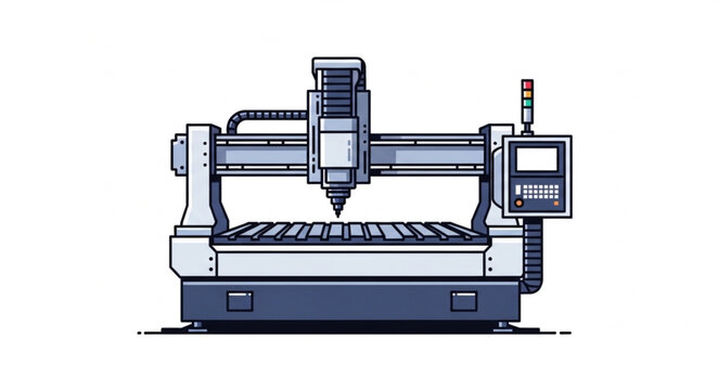 Modern CNC machine tool for precision manufacturing.