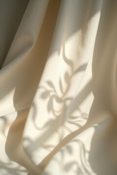 Dise&ntilde;o de sombras org&aacute;nicas sobre tela de lino