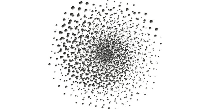 Circular Geometric Motif. Abstract Grayscale Circle Graphics Vectors gradient elegant