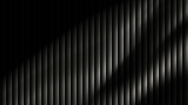 Abstract monochrome background featuring vertical parallel lines and soft gradient shadows creating a minimalist architectural texture for modern design projects