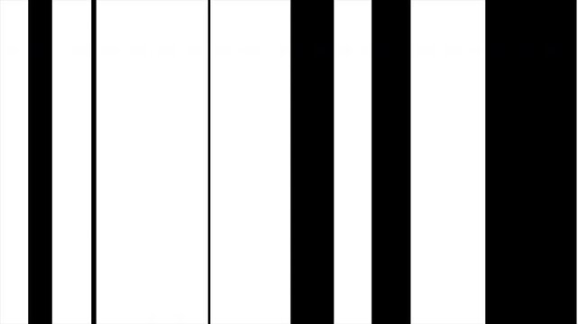 Abstract Flickering White Lines on Black Background, Minimalist Geometry, Glitch Transition, Geometric Patterns, Vertical and Horizontal Stripes, Monochrome Animation 4k video