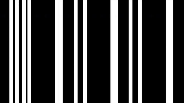 Abstract Black and White Vertical and Horizontal Lines Transition, Geometric Minimalism, Minimalist Pattern, Monochrome Background, Barcode Style Animation 4k video