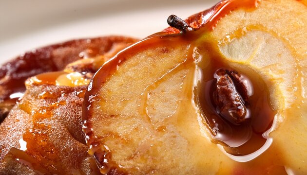 caramelized baked apple slice macro