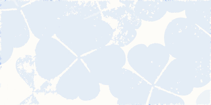 Pale blue clover pattern with textured overlay