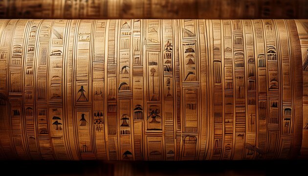 ancient egyptian papyrus texture background historic and delicate papyrus scrolls vintage and hieroglyphic backdrop